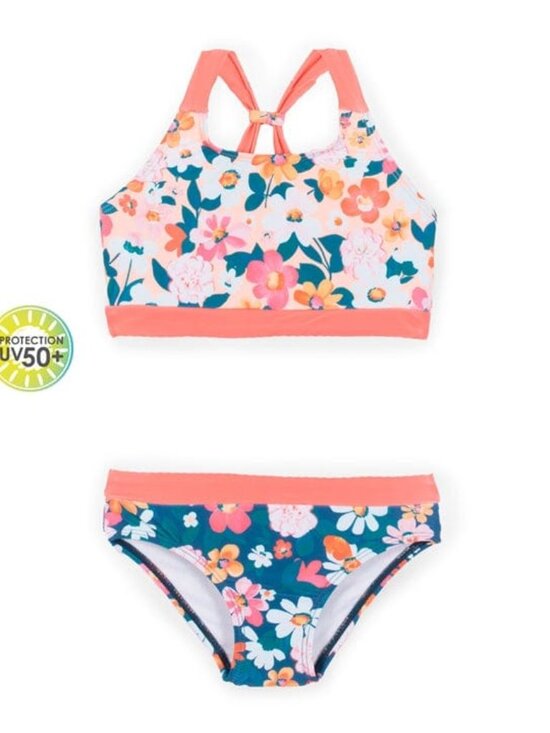 Little Miss Muffin Other - EUC Little Miss Muffin Nano 2 piece floral swimsuit youth 7